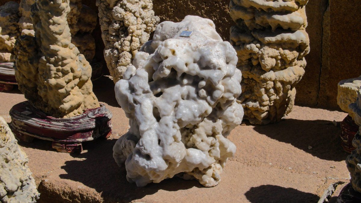Natural stone textures in sunlight